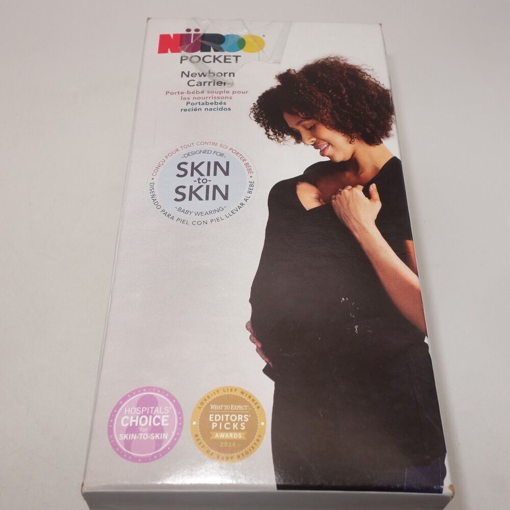 NEW NuRoo Pocket Hands Free Skin To Skin Contact Babywearing Shirt Women's XS/S